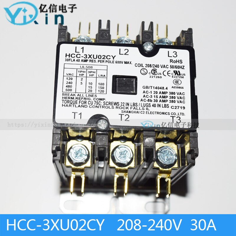 아이스 머신 HCC-3XU01CY 3XU02 AC 접촉기 208-240V